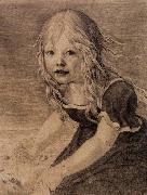Karl friedrich schinkel Portrait of the Artist's Daughter, Marie Sweden oil painting artist